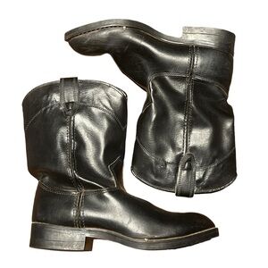 Bronco Made in the USA Black Western Boots Men’s Size 5 / Women’s Size 7